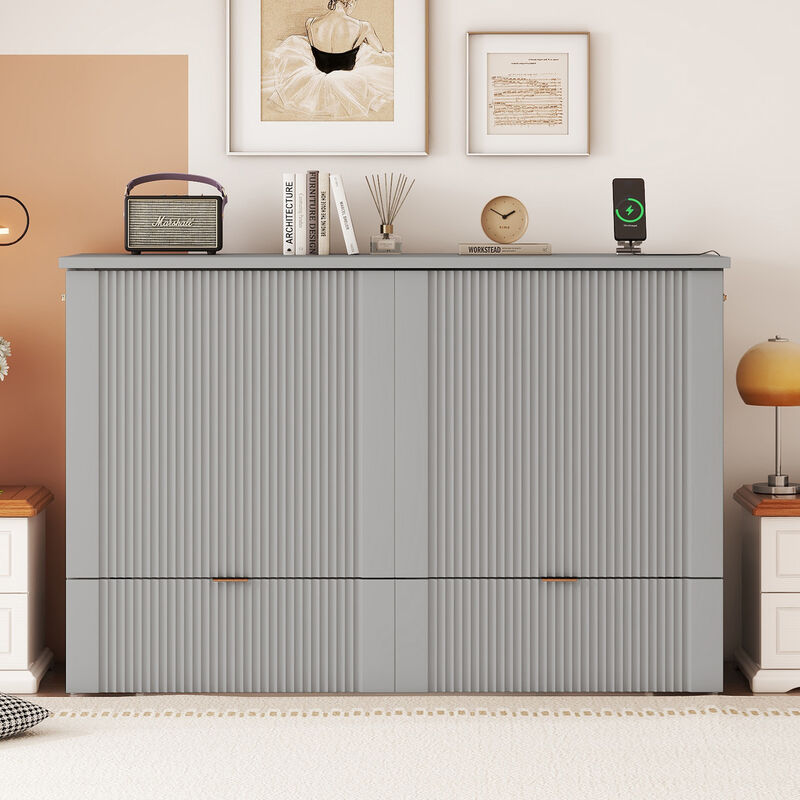 Merax Murphy Bed with Sockets and USB Ports