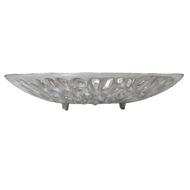 Handmade Decorative Gold Color Coated 5.51 x 5.51 x 1.37 Inches Aluminium Tray 063AB BBH Home's