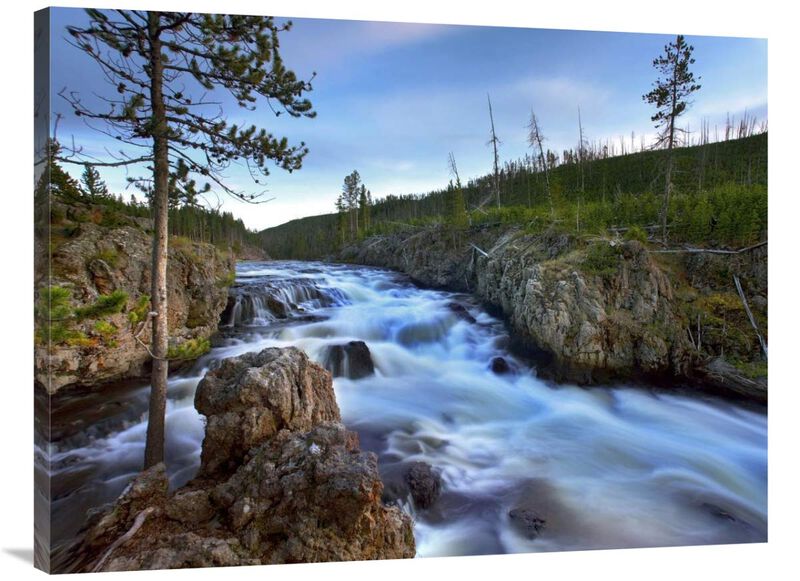 Firehole river, Yellowstone National Park, Wyoming-Canvas Art-40x30