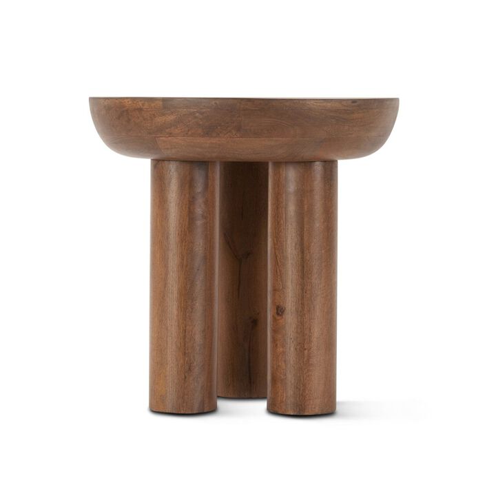 World Interiors Noto 20 Side Table in Acorn Brown