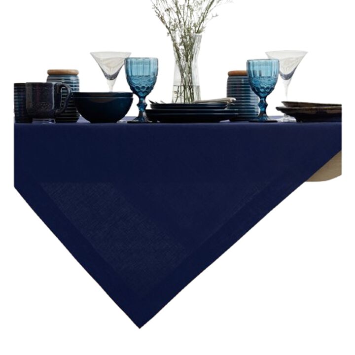 Solino Home 100% Pure Linen Table Throw 52 x 52 Inch | Fete
