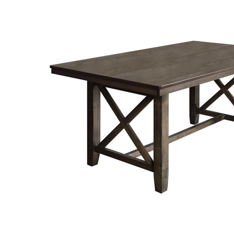 New Classic Furniture Julius 66 Rectangle Dining Table-Walnut
