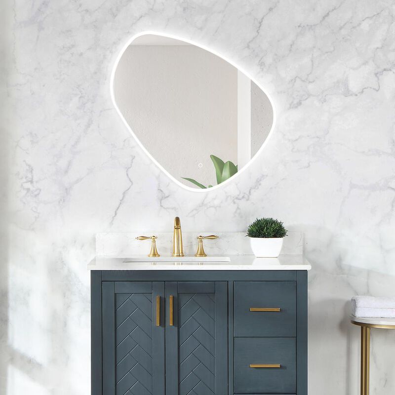 Altair Rasso Novelty 32 Frameless Modern Bathroom/Vanity LED Lighted Wall Mirror