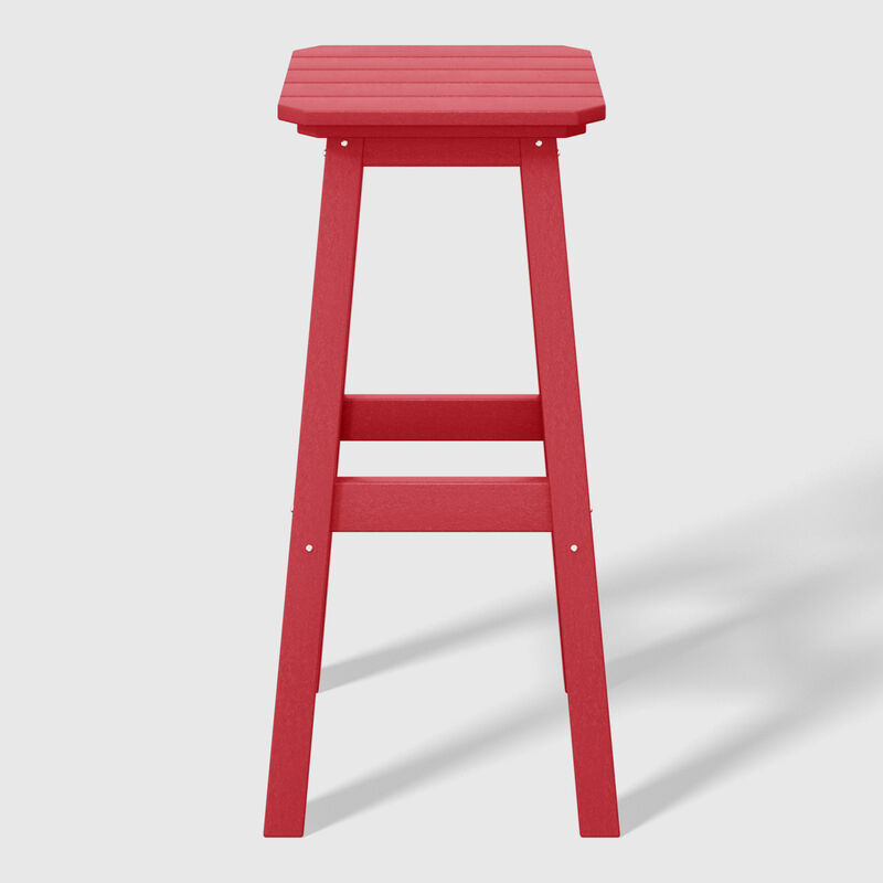 WestinTrends 29" HDPE Outdoor Patio Square Bar Stools Set of 3