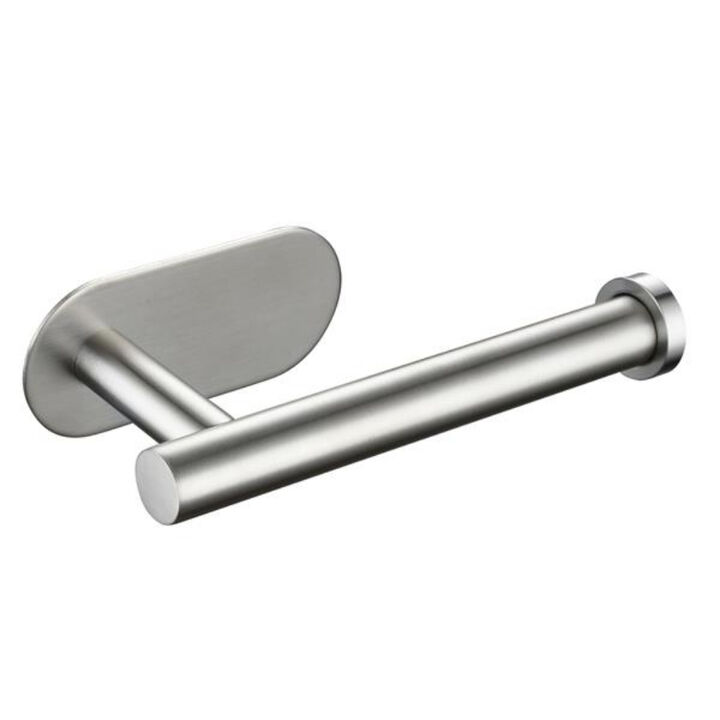 Self-Adhesive Toilet Paper Holder, Stainless Steel Bathroom Tissue Rack