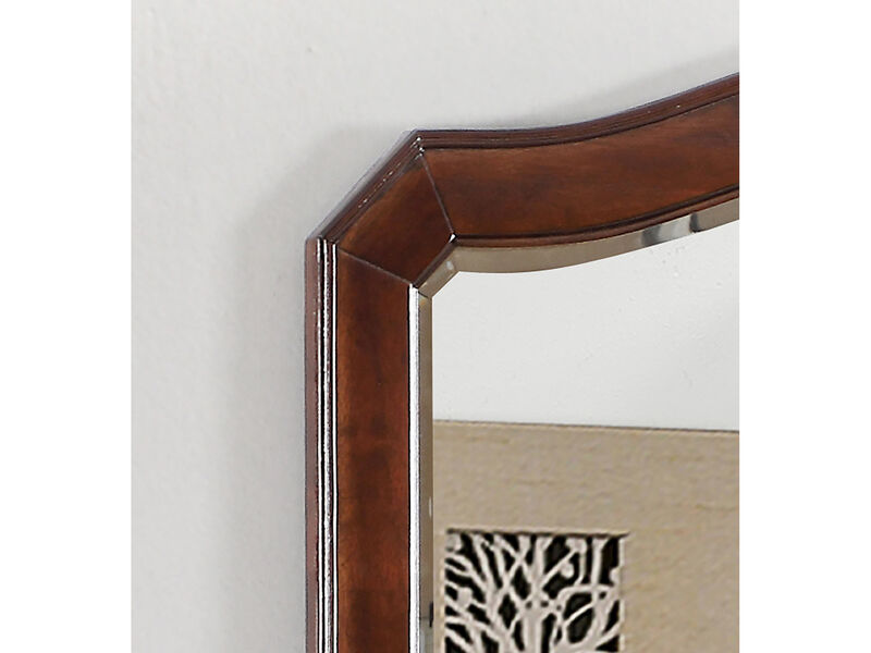 Triton 42 in. x 36 in. Modern Arch Framed Dresser Mirror