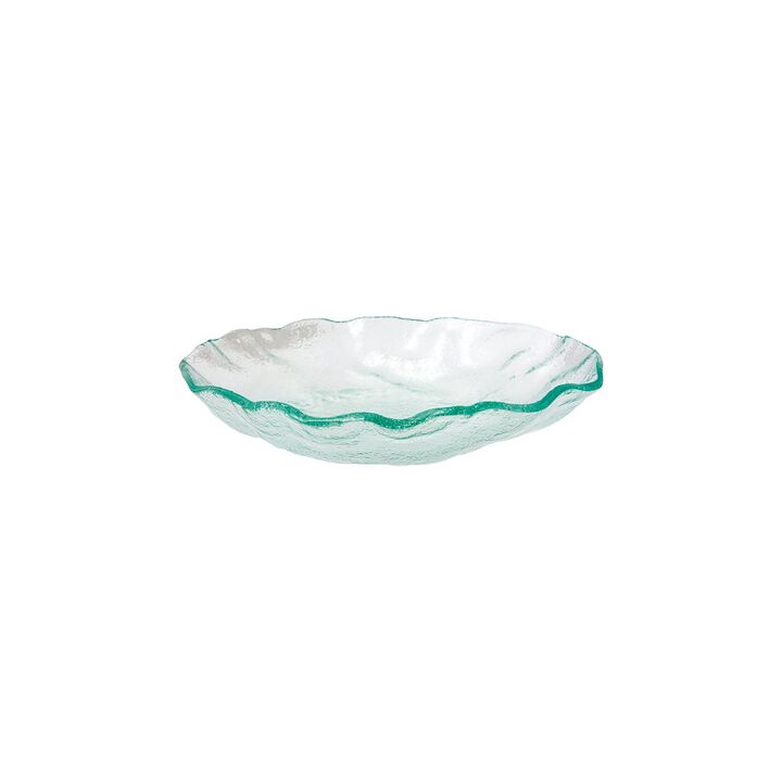 Glass Dinnerware dia.12" h:2.25" 60 oz. Round Clear Glass Bowl
