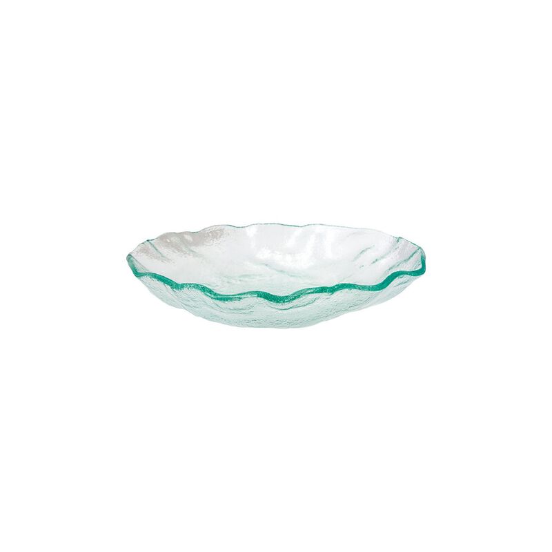 Glass Dinnerware dia.12" h:2.25" 60 oz. Round Clear Glass Bowl