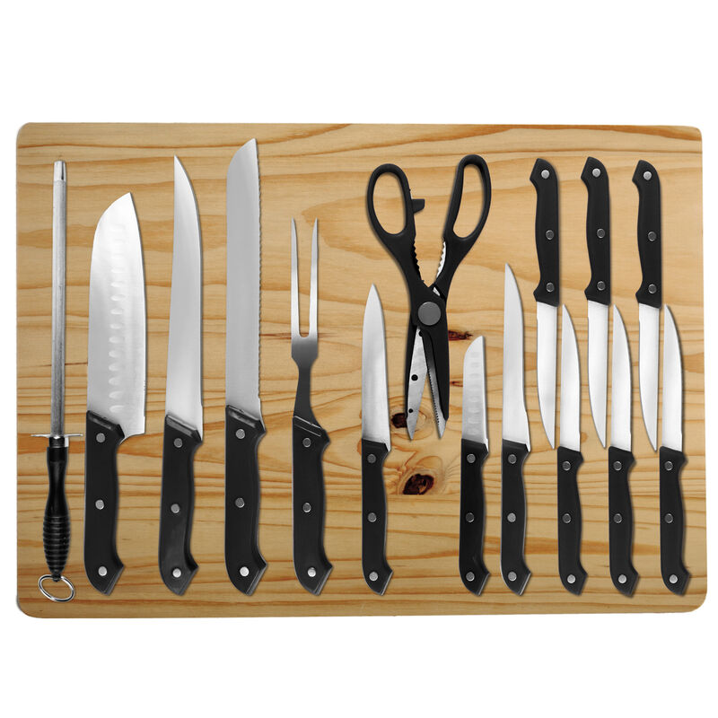 Cutlery Set with Jumbo Cutting Board - 16 pc. Set