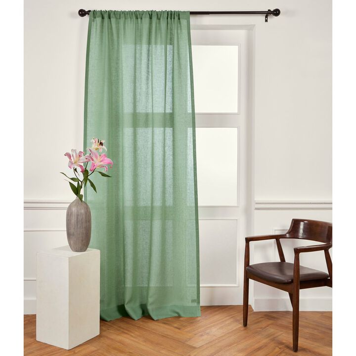 Solino Home 100% Pure Linen Sheer Curtain for Thanksgiving, Christmas
