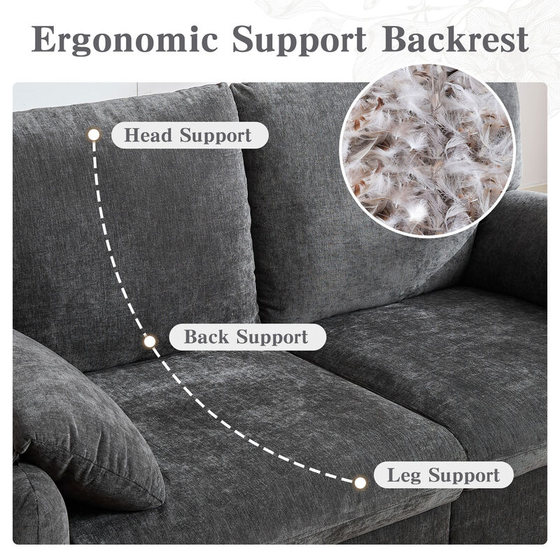 Merax Chenille 2-Seat Sofa for Living Room
