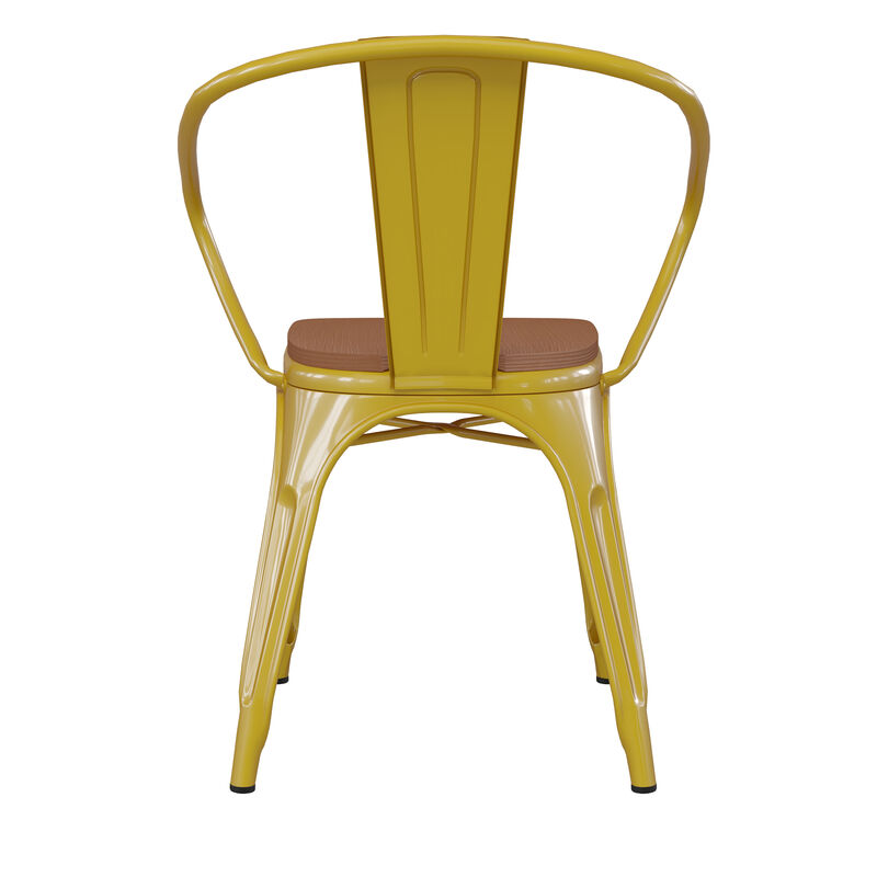 Metal Colorful Restaurant Chairs