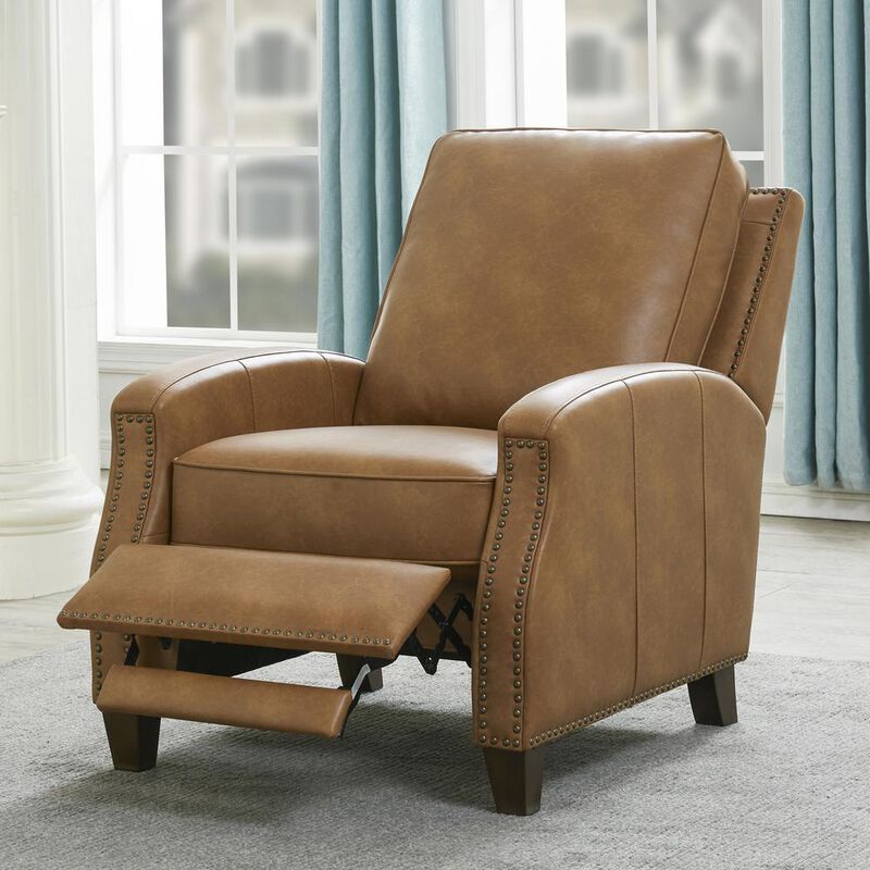 Comfort Pointe James Saddle Faux Leather Push Back Recliner