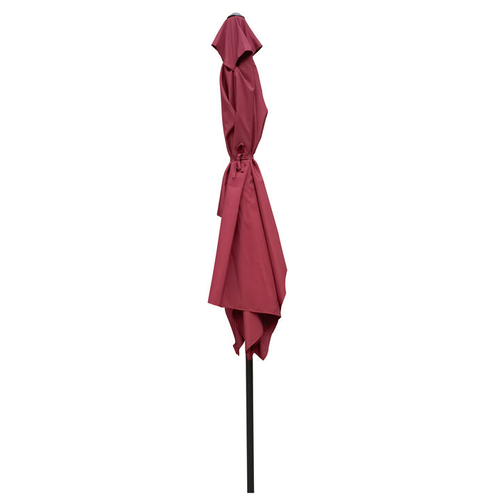 Outdoor Waterproof Umbrella with Push Button Tilt for Patio and Market