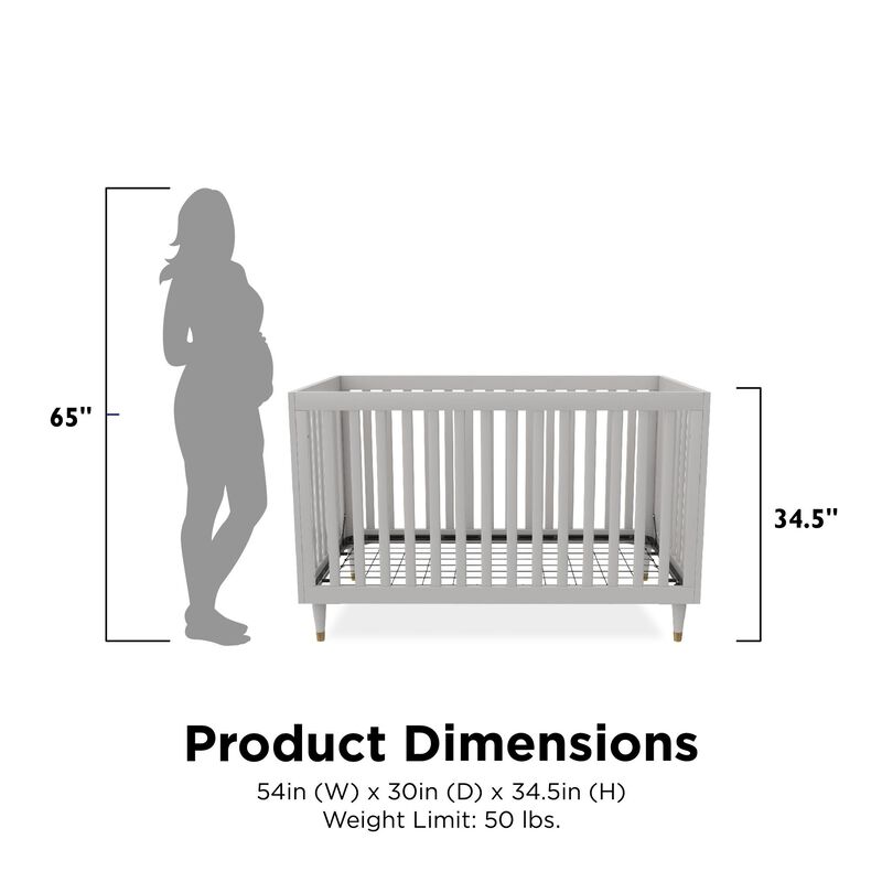 Little Seeds Rowan Valley Flint 3 in 1 Crib