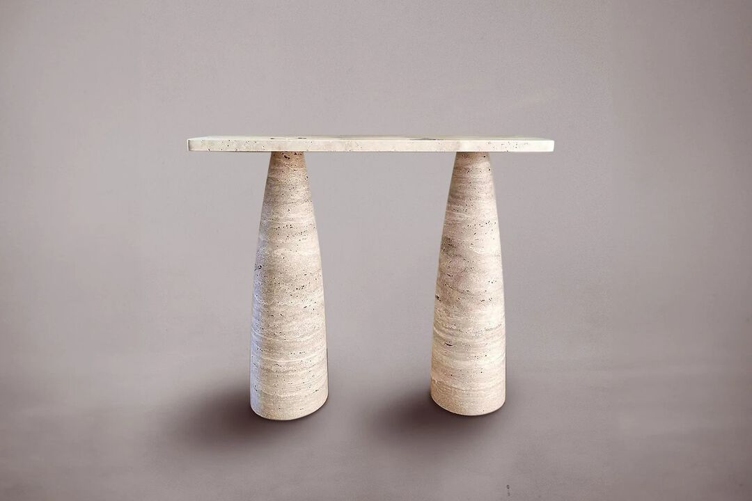 Gamme Travertine Console Table 47.2"