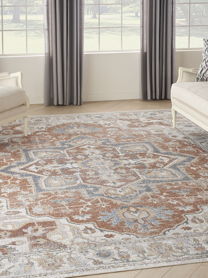 Astra Machine Washable ASW12 Gold/Multicolor 9' x 12' Rug