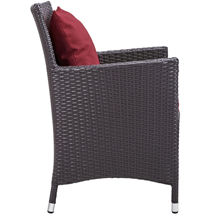 Convene Dining Outdoor Patio Armchair - Espresso Mocha