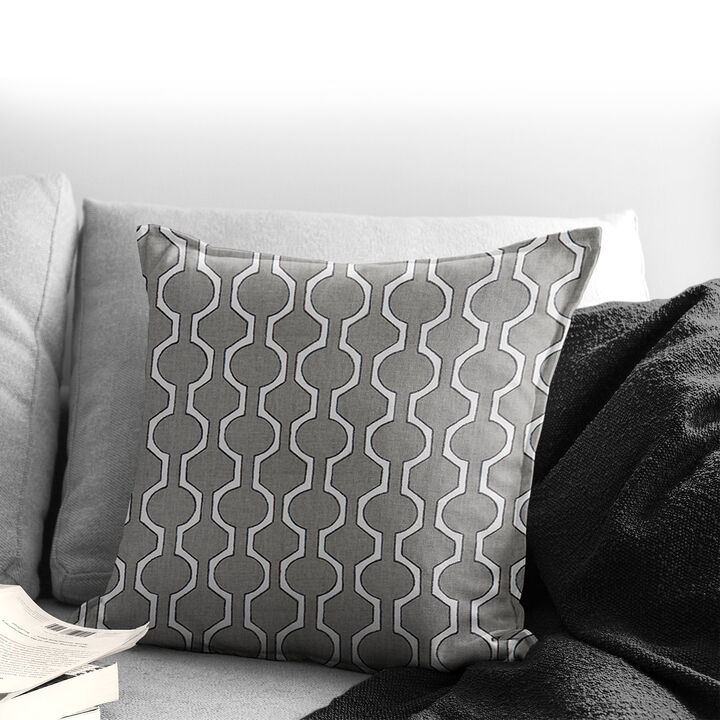 6ix Tailors Fine Linens Soho Gray Decorative Throw Pillows