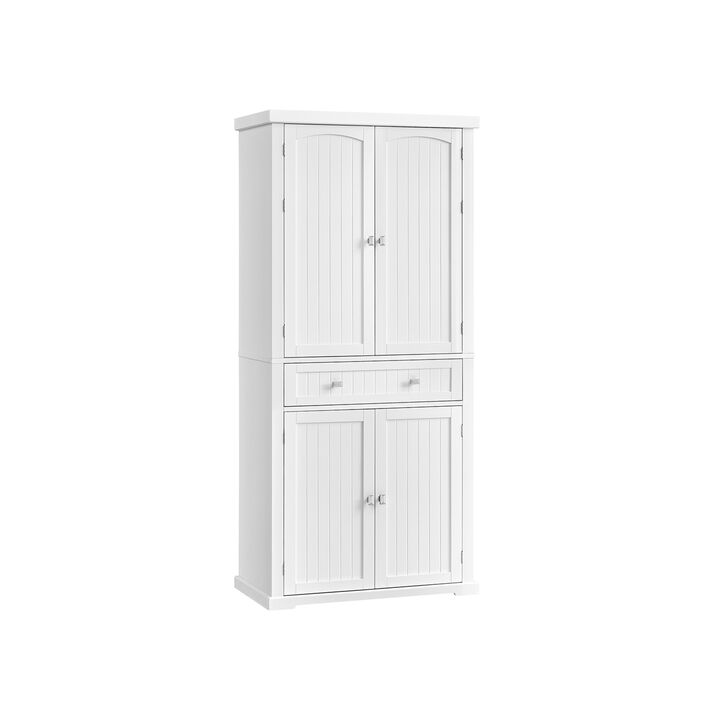 Kitchen Pantry Storage Cabinet with Adjustable Shelves and Stylish Design