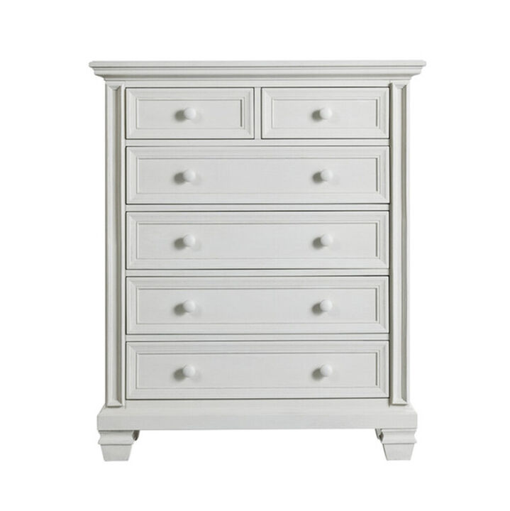 Soho Baby Richmond 6 Dr Chest Oyster White