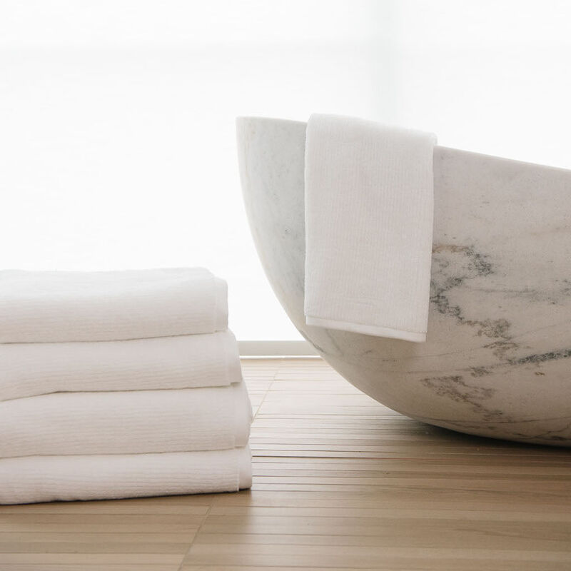 Ribbed Terry Hand Towels