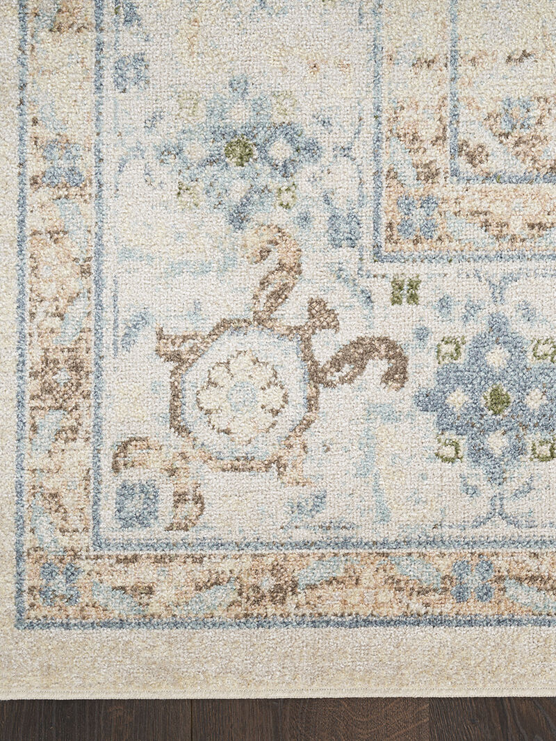Astra Machine Washable ASW13 Ivory/Blue 7'10" x 10' Rug