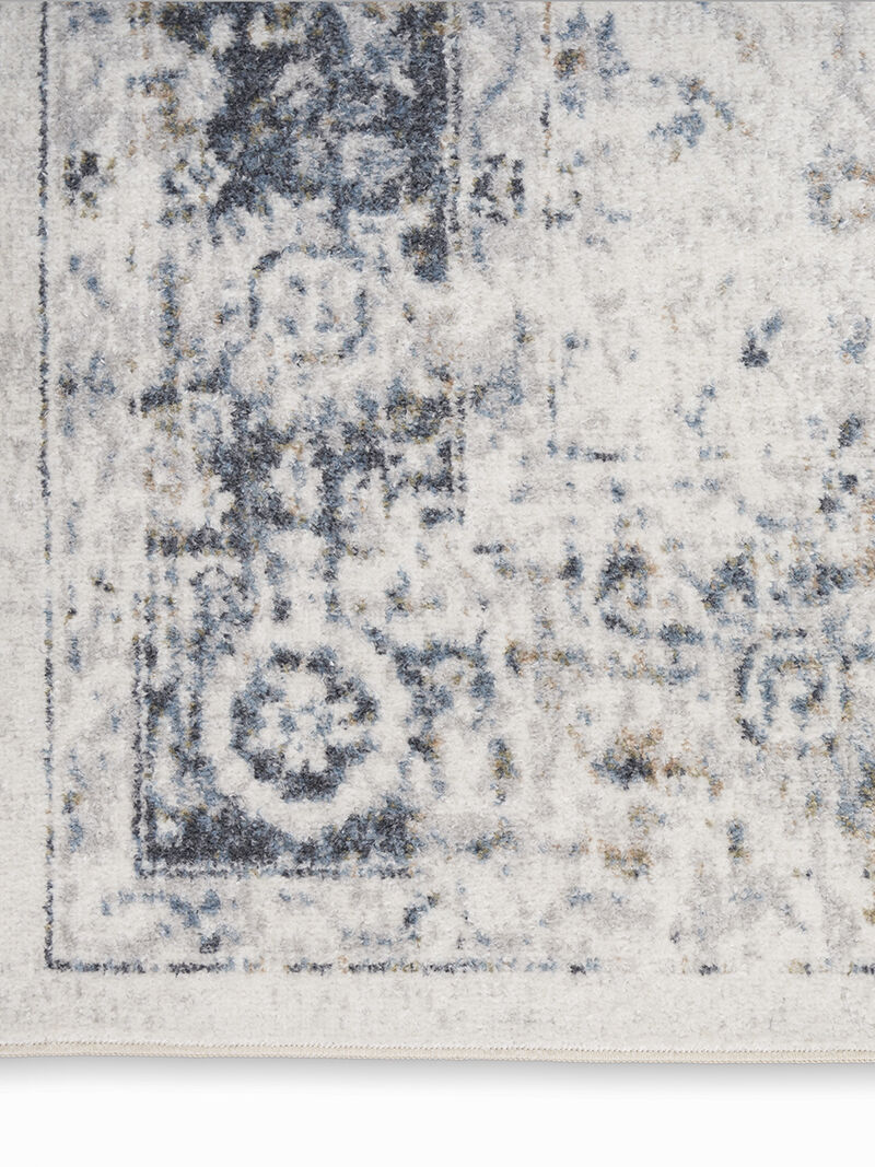Astra Machine Washable ASW16 Ivory/Blue 7'10" x 10' Rug