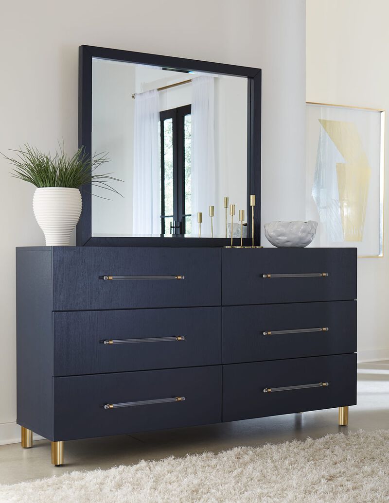 Argento Six Drawer Dresser