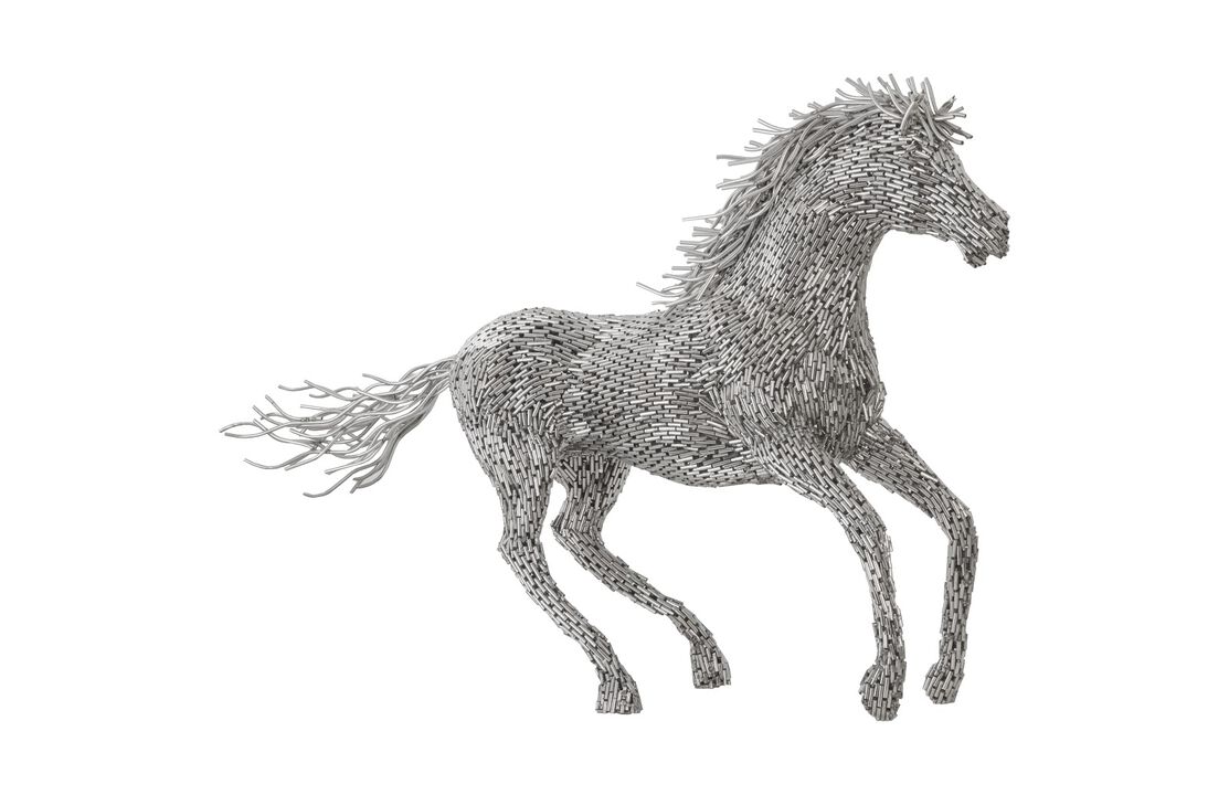 Horse Pipe Galloping Sculpture