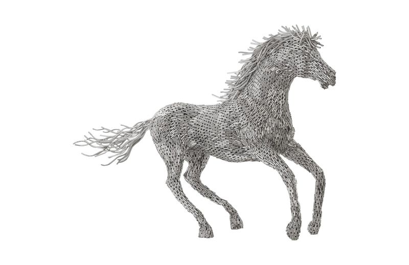 Horse Pipe Galloping Sculpture