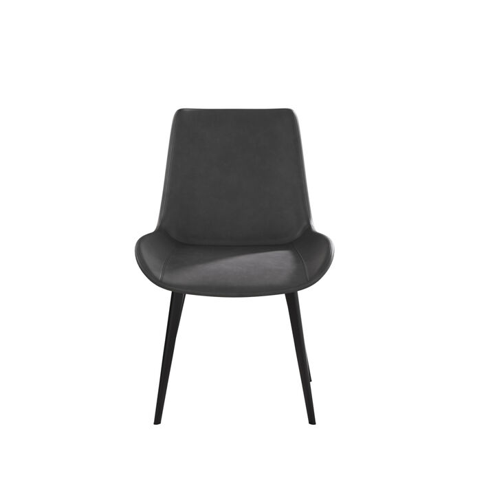 Modern Dining Chair Living Room Metal Leg Dining Chair-2 Pcs/Ctn