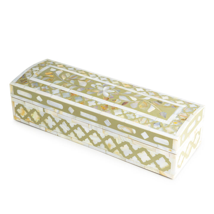 Jodhpur Mother of Pearl Decorative Box - 12"