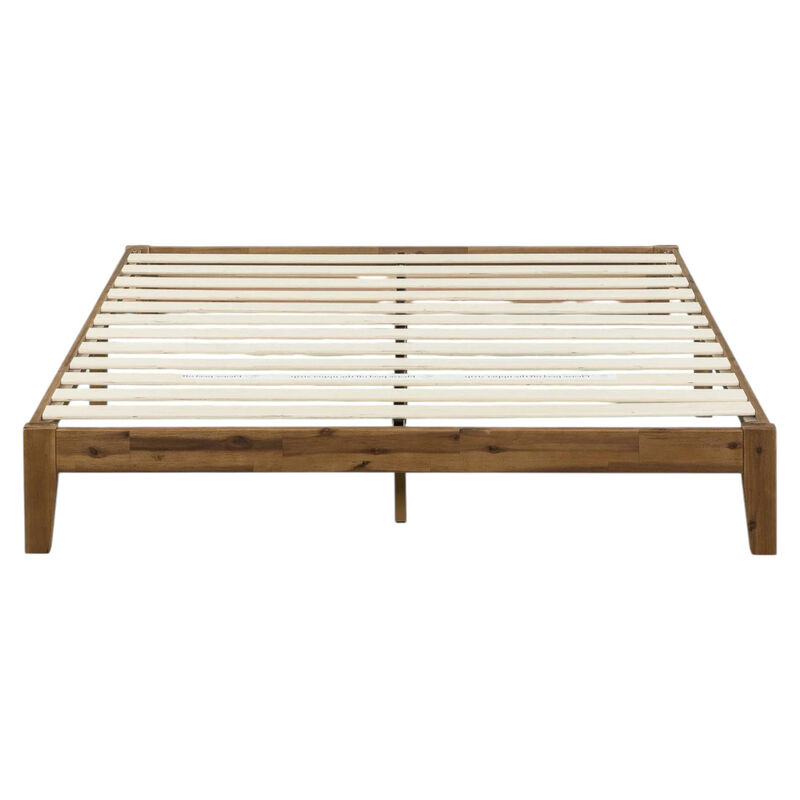 Minimalist Solid Wood Platform Bed – Modern Design with Clean Lines and Strong Support