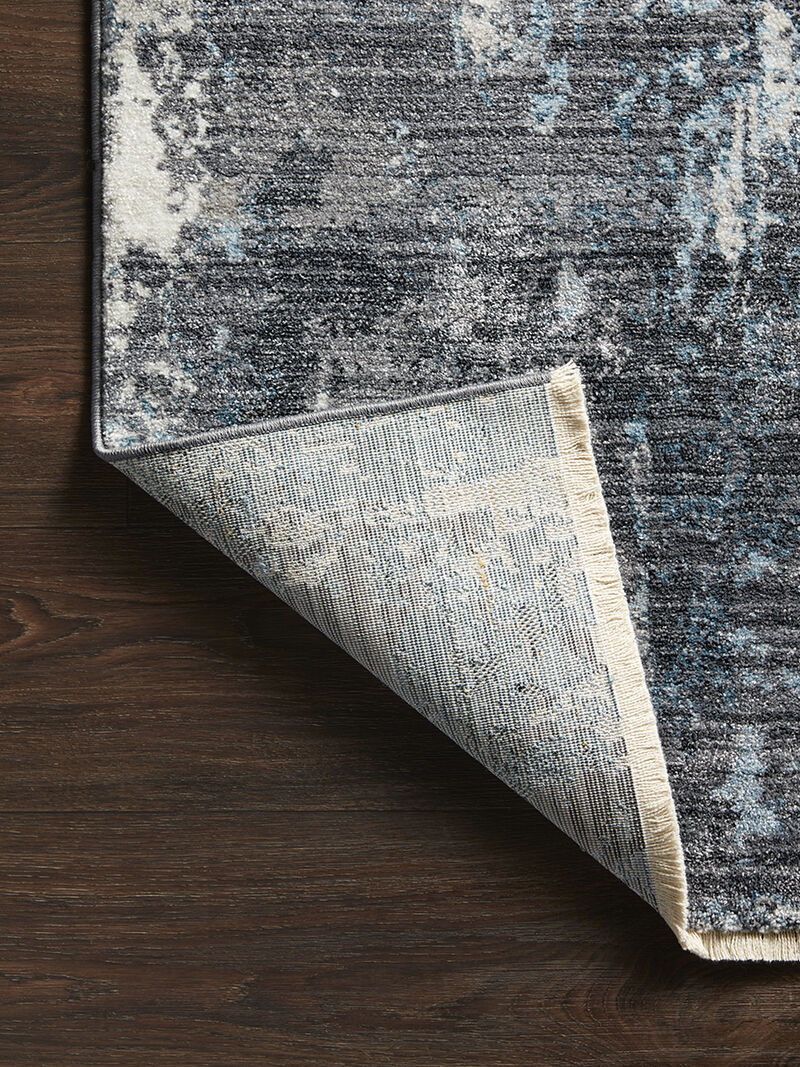 Samra SAM06 Charcoal/Sky 7'10" x 10' Rug