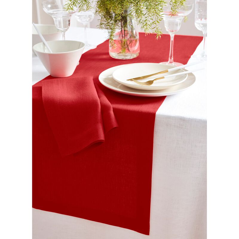 Solino Home 100% Pure Linen Cloth Napkins 20 x 20 Inch Set of 6 Dinner Napkins | Sonoma