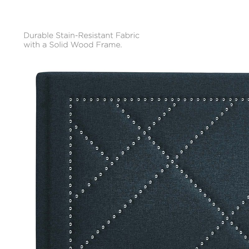 Modway - Reese Nailhead Full / Queen Upholstered Linen Fabric Headboard