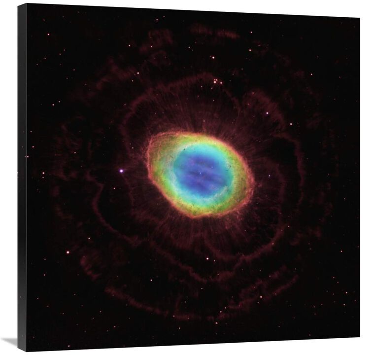 Hubble Reveals the Ring Nebulas True Shape-Canvas Art-36x36