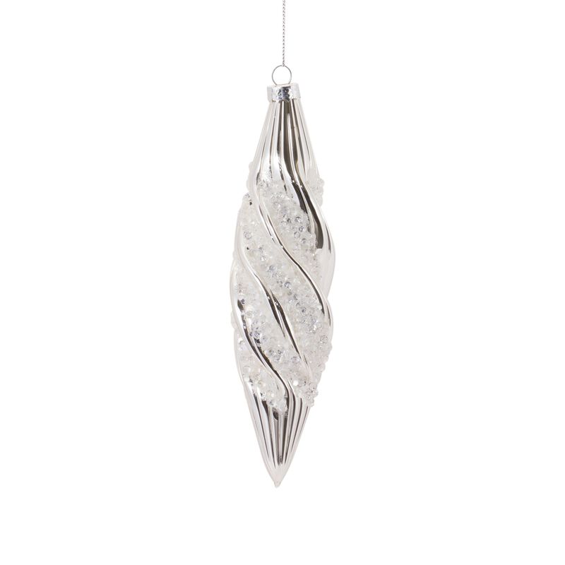 Beaded Glass Swirl Ornament (Set of 6)