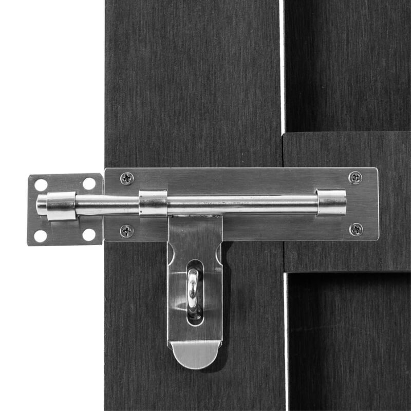 vidaXL Garden Gate WPC 39.4"x39.4" Gray