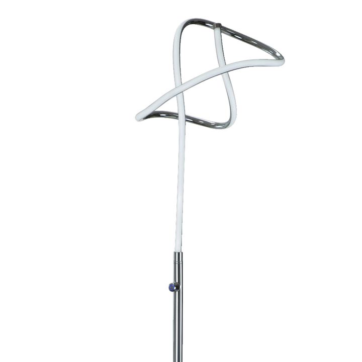 Sea 61 Inch Floor Lamp, Accent Twisted LED, Modern Style, Chrome Base-Benzara