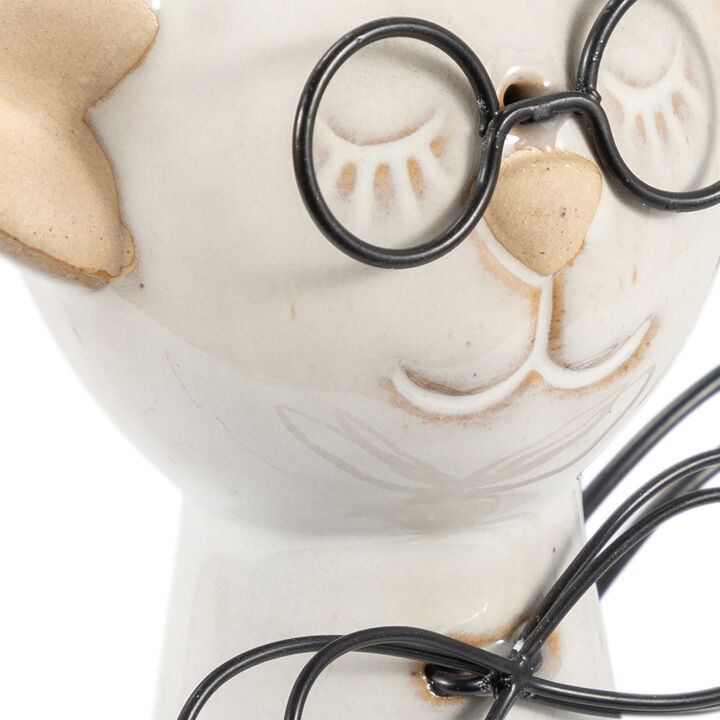 11" Cat with Glasses