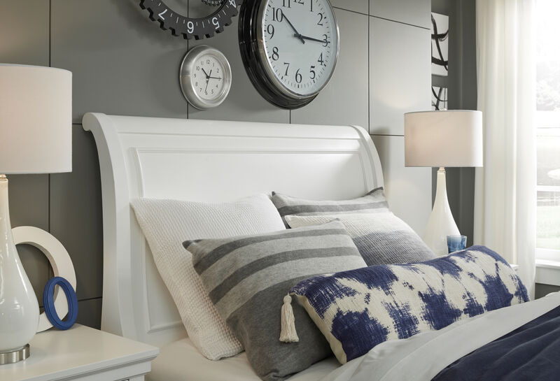 Canterbury Twin Sleigh Bed in White