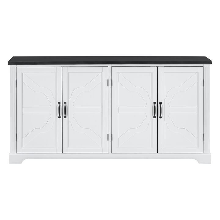 Merax American Country Style Wooden Sideboard Cabinet