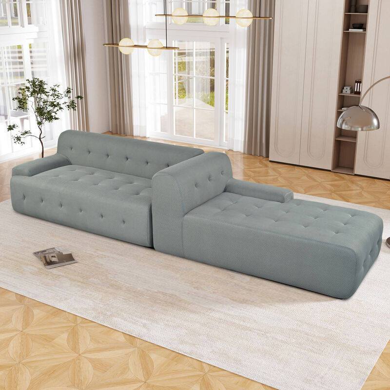 Merax Modern L-Shaped Modular Sectional Sofa