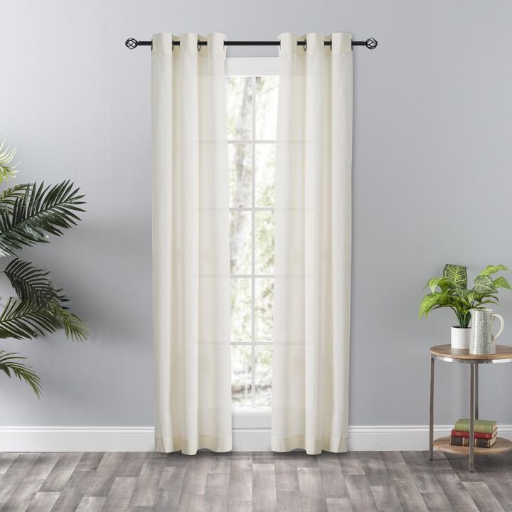 Ellis Curtain Serenity Grommet Top Grommet Top Pairs - 80x84, Natural