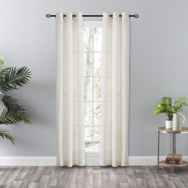 Ellis Curtain Serenity Grommet Top Grommet Top Pairs - 80x84, Natural