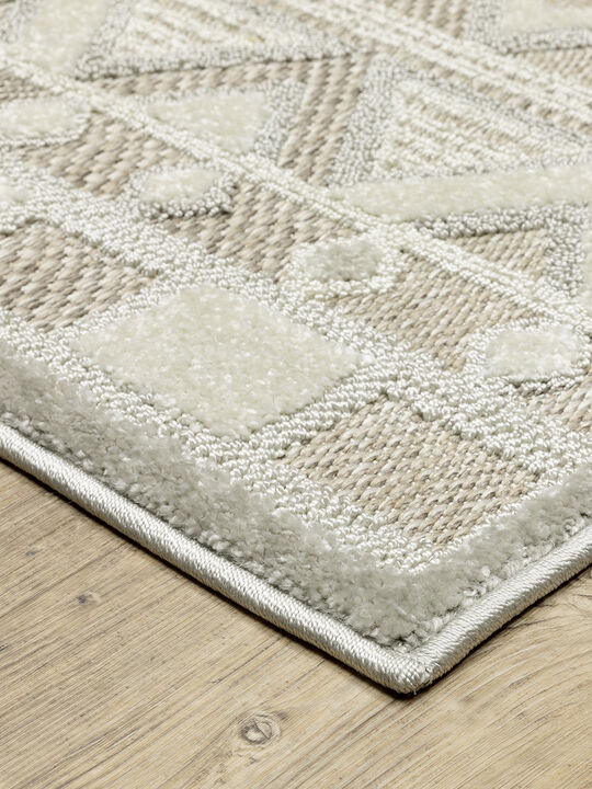 Tangier 3'3" x 5' Beige Rug