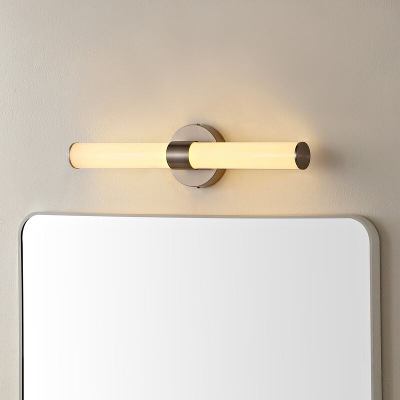 Brooks Industrial Mid Century Iron Integrated LED Vanity Light
