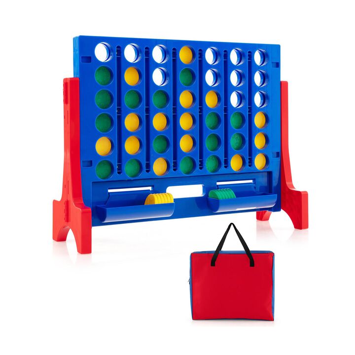 Jumbo 4-to-Score Connect Game Set with Carrying Bag – Giant Indoor and Outdoor Party Game
